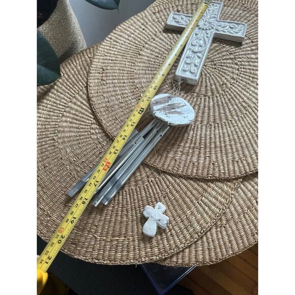 Cross Religious ceramic wind chime - Picture 2 of 9